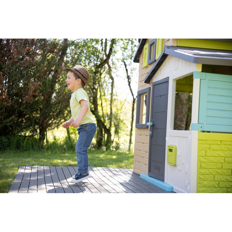 Smoby- Set of 6 Playhouse, Floor Tiles, Brown, Indoor or
