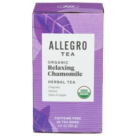 Allegro Tea, Organic Relaxing Chamomile Tea Bags, 20 ct
