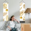 AHANDMAKER Pack of 2 Gold Botanical Tapestry, Boho Leaves Modern