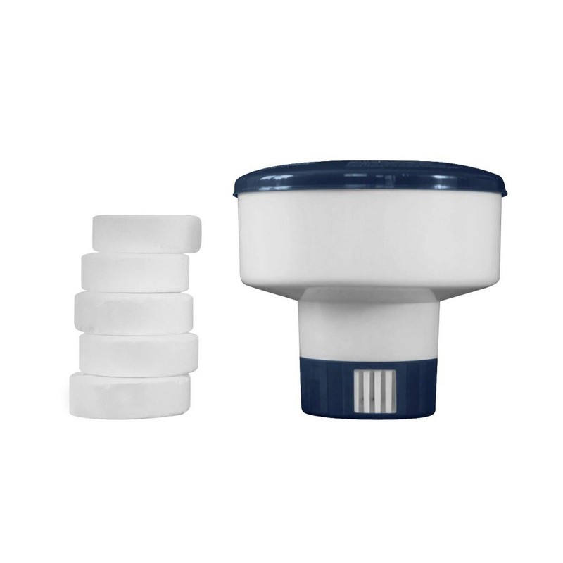 MAINSTAYS 7-in Floating Chlorinator Dispenser for Swimming Pools & Spas