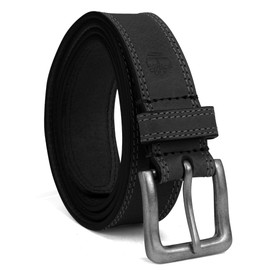 Timberland Men's Big and Tall 35Mm Boot Leather Belt, Black, 46