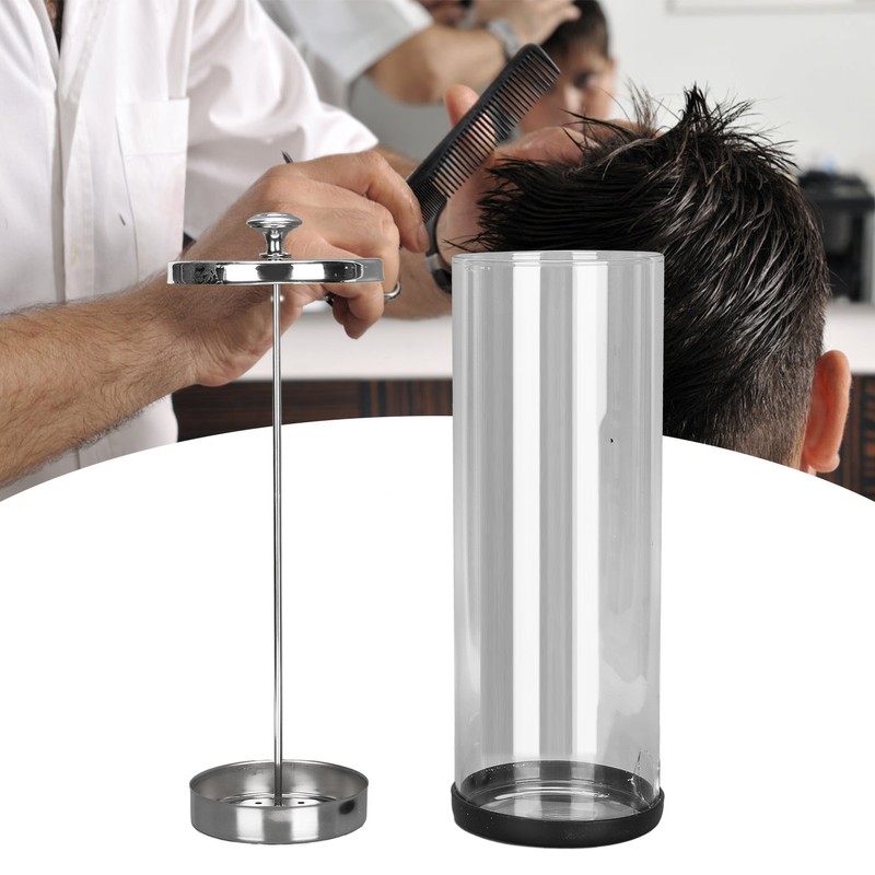 Barbicide Soaking Jar Large Glass Cleaning Jar for Barber Tools