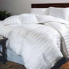 Hotel Grand Oversized 500 Thread Count White Goose Down Comforter Full - Queen