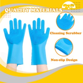 PetnBeyond - Deshedding Glove for Dogs and Cats with Long and Short Fur - Bathing and Massaging Shampoo Brush - Durable Scrubber Gloves with High-Density Teeth Heat Resistant Silicone for Pets (Grey)