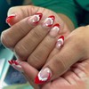 24pcs Christmas Press On Nails Medium Almond Fake Nails Santa