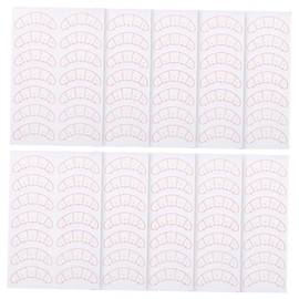 Mikinona Lash Extension Pads Scale Eyelash Sticker for Diy Extensions Students Beauty Stickers Lash Isolation Pad 10 Sheets