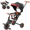 AOPEC 7-in-1 Foldable Baby Tricycle with Removable Canopy – Adjustable