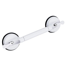 RIDDER Assistent A0150301 Reisesauggriff, Haltegriff, Wannengriff mit Sauger, ausziehbar von ca. 44,5 – 57,5 cm, weiß