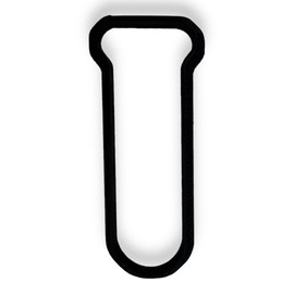 Test Tube Cookie Cutter with Easy Push Design