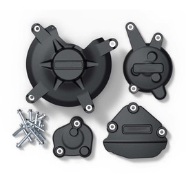 Yoothi Compatible Motorcycle Engine Case Protector Cover for Yamaha FZ8 2010-2015 FZ1 2006-2015 Motorcycle Protector Cover Set (Black)