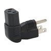 4pcs for NEMA 5‑15P to IEC320 C13 Converter 90 Degree