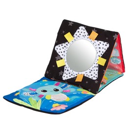 LAMAZE My First Friends Tummy Time Baby Mirror Toy - Floor Activity Toy with High Contrast Colors for Sensory Development - Ages 0 Months and Up