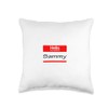 Sammy, Hello My Name is Name Tag, Badge Throw Pillow