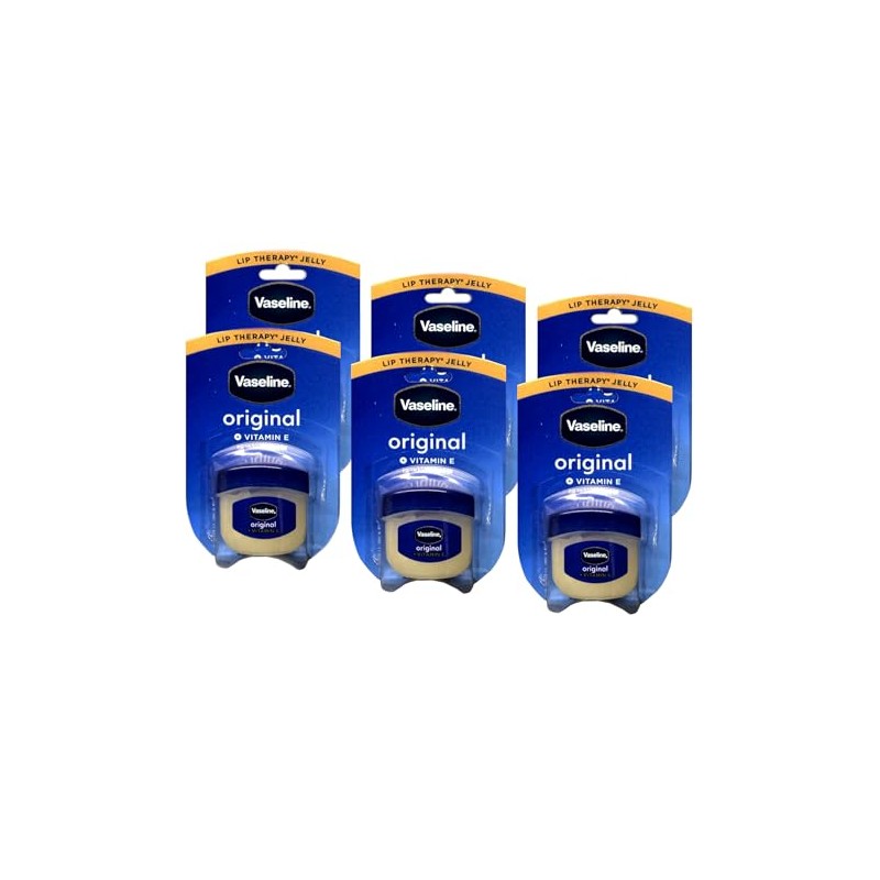 Vaseline Lip Therapy Jelly Original + Vitamina E, 0.25 onzas