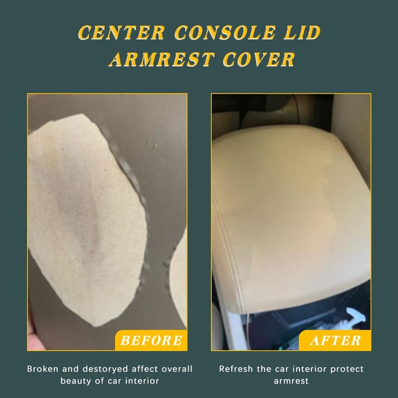 A ABIGAIL Center Console Armrest Cover Compatible with 2009 2010