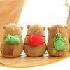 Cute Capybara Plush Toy Pillow with Turtle Backpack,Adorable Capybara Stuffed