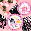 Movie Night Decorations Disposable Plates Napkins Cups Straws and Flatware