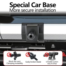 LUNQIN Car Phone Holder Mount for 2022 2023 2024 Golf GTI R Auto Accessories Interior Decoration Mobile Cell Smartphone Bracket