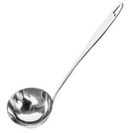Stainless Steel Soup Ladle - Ladle for Serving and Ladling Soups and Stews, Stainless Steel Ladle for Hotel Home Restaurant Kitchen Silver