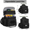 TENKIST Expandable Tactical Lunch Box, XLarge Insulated Lunch Cooler Bag
