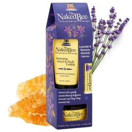 The Naked Bee Lavender & Beeswax Gift Collection. Body Butter, Body Lotion & Lip Balm Gift Set. Moisturising Body Care & Body Skin Care Collection. Moisturising Body Skincare Womens Gift Sets.