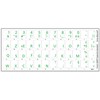 Online-Welcome French Azerty Transparent Keyboard Label Green