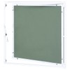 vidaXL Access Panel with Aluminum Frame and Green Plasterboard Design