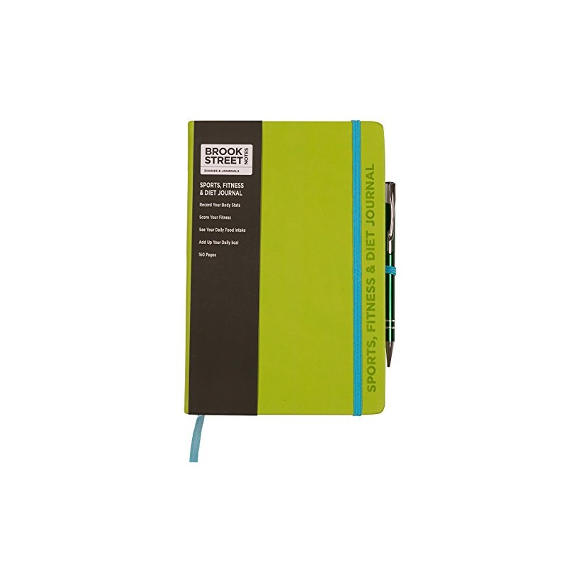 Sports, Fitness & Diet Notebook - Hardback A5 Diet Gift