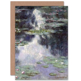 Claude Monet Pond With Water Lilies Fine Art Greeting Card Plus Envelope Blank Inside