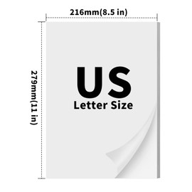 BESTEASY Thermal Printer Paper 8.5 x 11 Inches, 200 Sheets US Letter Size Advanced Thermal Paper, Thermal Paper White, Compatible with M832, M834, MT800, BPA-Free Thermal Printing Paper