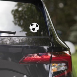 Soccer Ball Decal Large Vinyl Stickers Round Soccer Ball Sports High School College MLS Fans World Cup