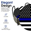 Thin Blue Line Police Officers Round Coasters Set of 6