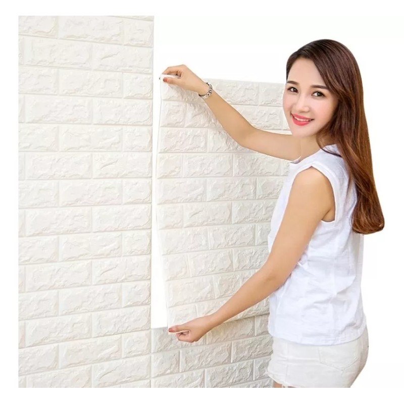 TENDER LIHOME 10 Panel Papel Tapiz Autoadherible Blanco Pared Textura