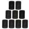 AKH® 24 Pcs Black Hair Rollers | Small Hair Curlers