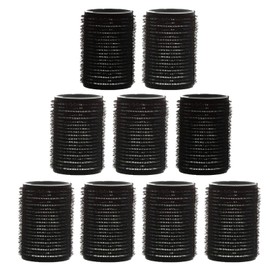 AKH® 24 Pcs Black Hair Rollers | Small Hair Curlers | 20mm Self Grip Hair RollersTools | Self Holding Cling Hair Rollers | For Hair Dressing, Hair Styling, Waves and Curles Tools Accessories