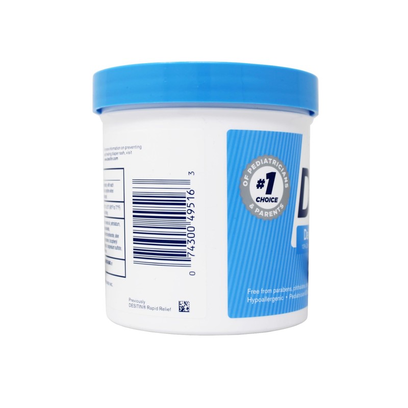 Desitin Rapid Relief Creamy Jar, 16-ounce, Relieves Diaper Rash Discomfort,