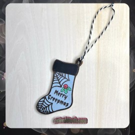 Unbranded Creepmas Stocking Christmas Ornament - Spooky Horror Gothmas Gothic