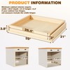 Grehitk Pullout Cabinet Organizer, 29''W×21''D×3''H Slide Out Shelves for Kitchen