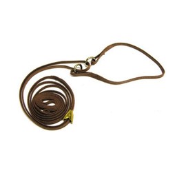 Resco Mahogany Cordo-Hyde Martingale Lead with 8-Inch Choke Collar, 3/16 by 42-Inch Long