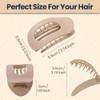 6PCS Flat Hair Claw Clips - Duckbill Hair Clips for
