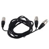 XLR Male to Dual XLR Female Cable Microphone Stereo Balanced