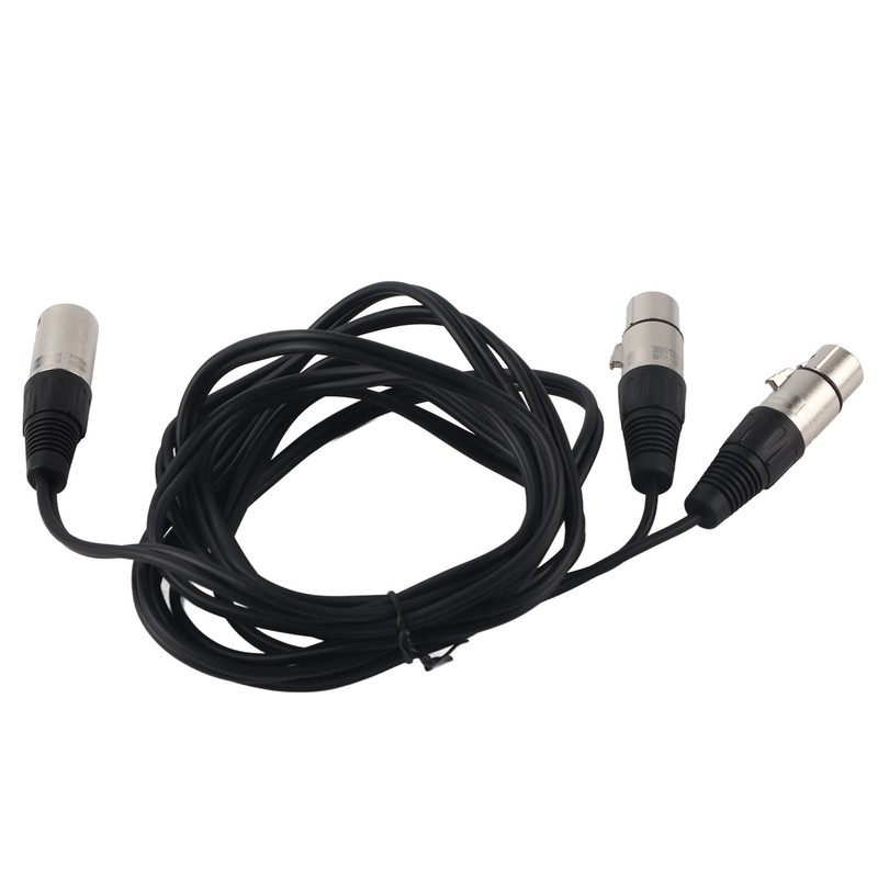 XLR Male to Dual XLR Female Cable Microphone Stereo Balanced