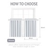 Home Queen White Water Resistant Bathroom Window Curtains,36WX45L Inch |