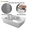 Kexkyo Enclosed Stainless Steel Cat Litter Box with Lid Large