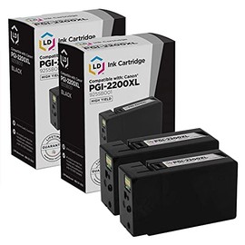 LD Compatible Ink Cartridge Replacement for Canon PGI-2200XL 9255B001 High Yield (Black, 2-Pack)