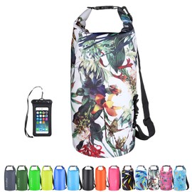 OMGear Waterproof Dry Bag Backpack Waterproof Phone Pouch 40L/30L/20L/10L/5L Floating Dry Sack For Kayaking Boating Sailing Canoeing Rafting Hiking Camping Outdoors Activities (camouflage1, 20L)