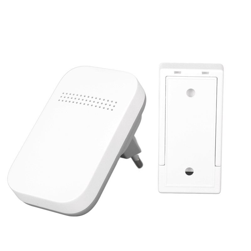 Self Powered Door Bell with Receiver Automatic Ringing Push Button