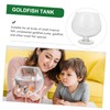 Kisangel Transparent Aquarium Tank Multi Function Betta Goldfish Desktop Decor