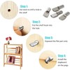 Baoswi 5mm Shelf Pegs Pins,50 Pieces Cabinet Furniture Spoon Shape
