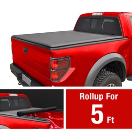MaxMate Soft Roll-up Truck Bed Tonneau Cover Compatible with 2016-2023 Toyota Tacoma | 5' (60") Bed | TCT169044